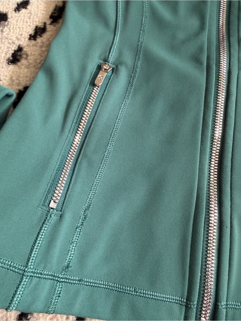 lululemon athletica Teal Full-Zip Pullover Deep Marina Define Jacket Silver Nulu - Picture 4 of 6